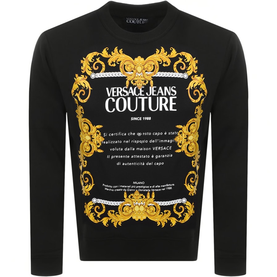 Alternative Image for ProductVersace Jeans Couture Logo Sweatshirt Black1